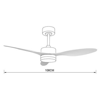 Ventilador de Techo Valcano Blanco – vista 12 · Ref. 11540