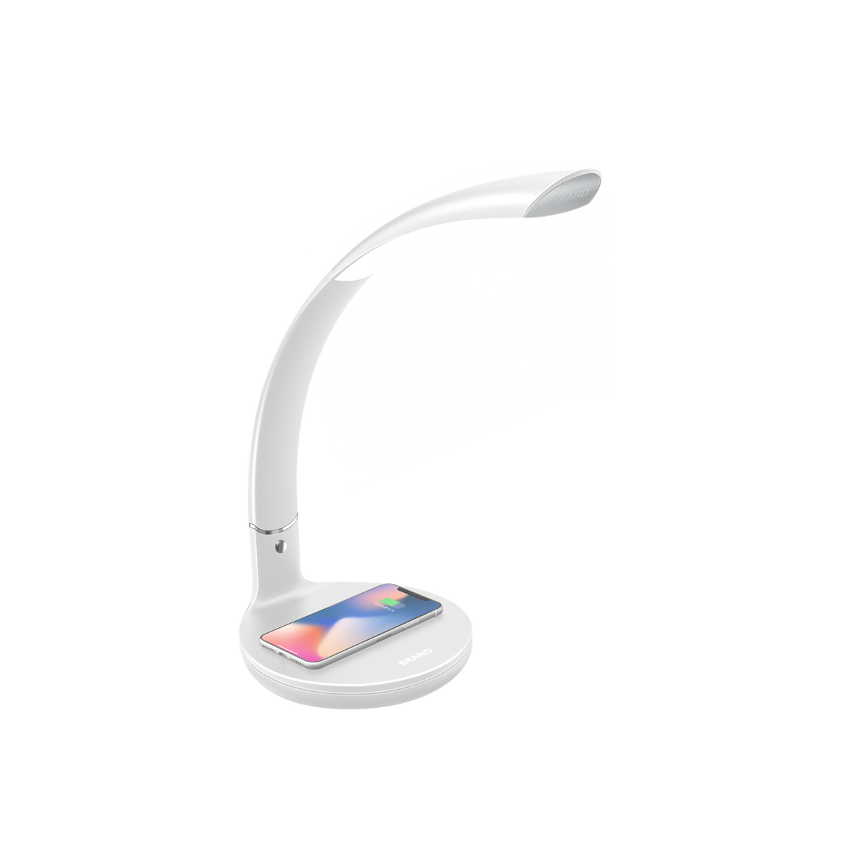 Flexo Led Alabastro Blanco / Cromo – vista principal · Ref. 139371001