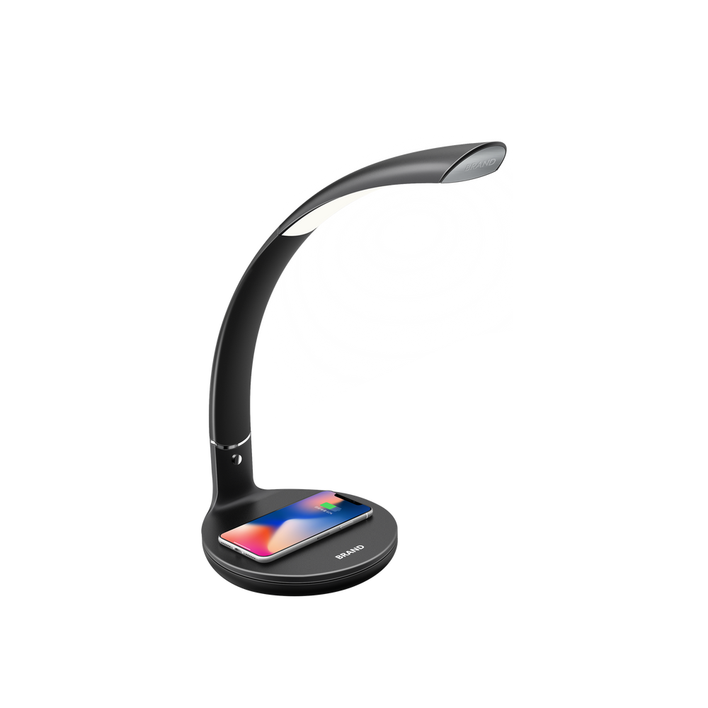 Flexo LED de Sobremesa Alabastro 7W con Carga Inalámbrica Fabrilamp