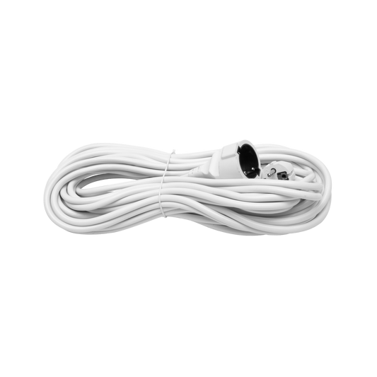 Alargador de Enchufe Eléctrico 15 m Cable Cobre 3500 W Blanco Fabrilamp - vista principal | Fabrilamp / Abrila · Ref. 166450115
