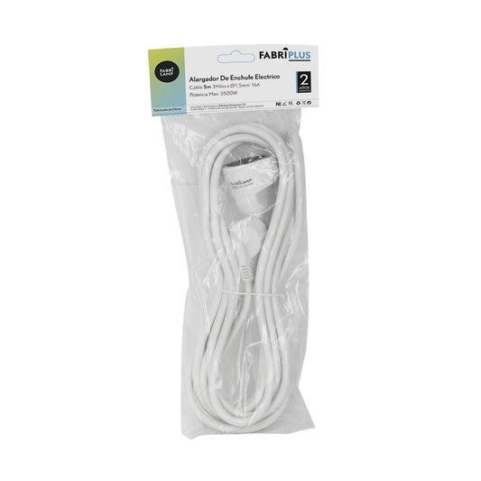 Alargador Fabrilamp / Abrila fabricado en Polipropileno color Blanco