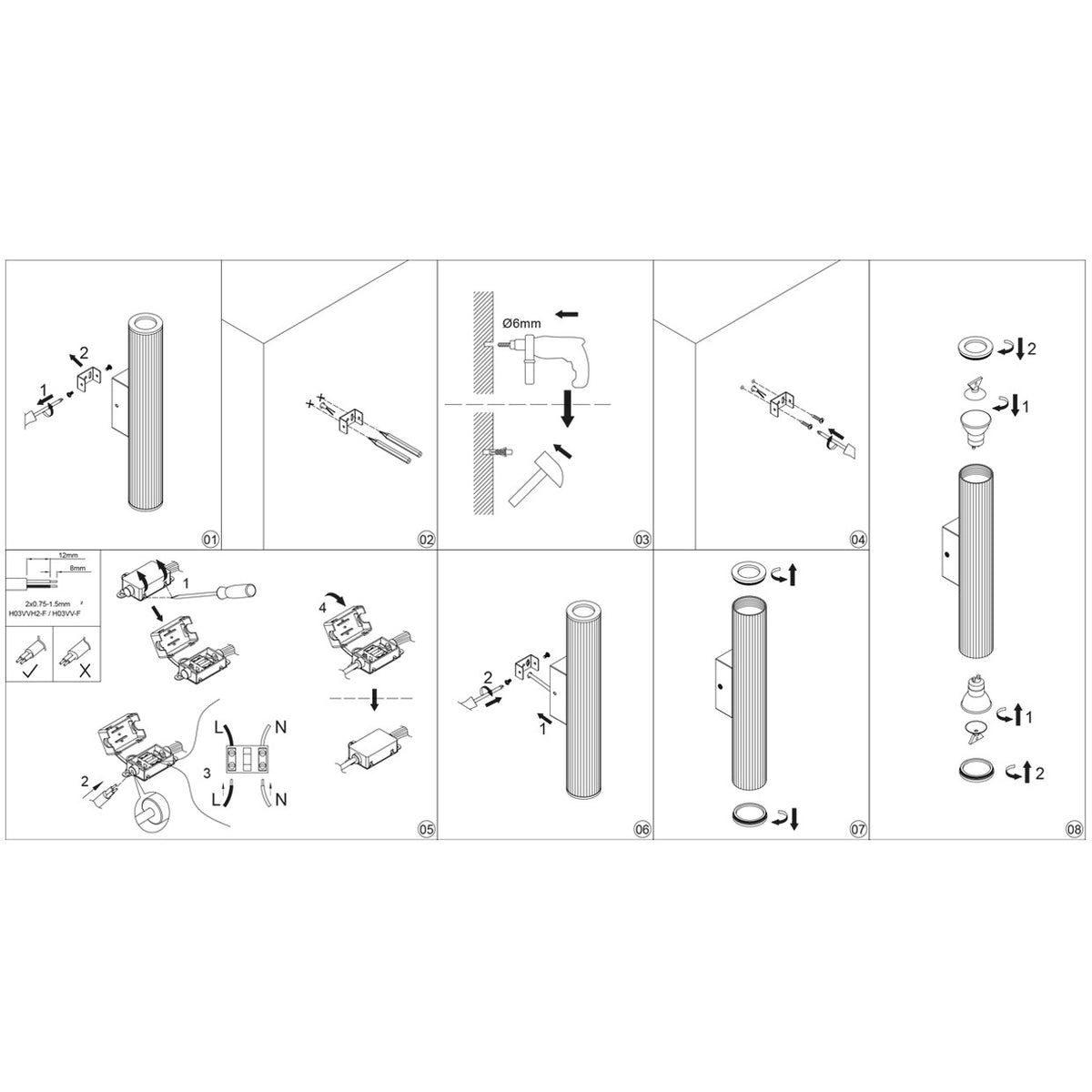 Aplique Moderno Arbus – vista 4 · Ref. 12040