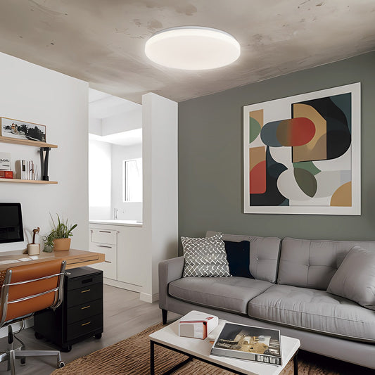 Plafón Moderno LED Palmer 30 cm / Blanco – vista 2 · Ref. 11893
