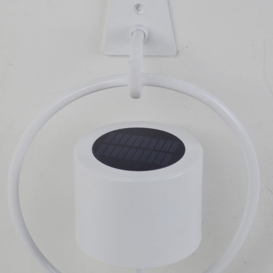 Aplique Solar Bolano Blanco – vista 2 · Ref. 12009