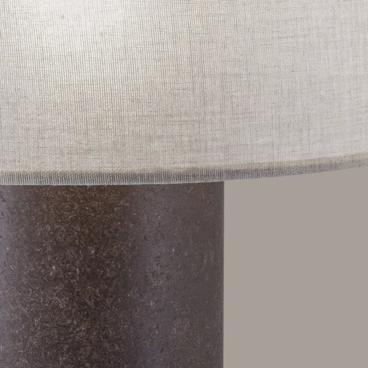 Pie Salón moderno Brandy Óxido / Lino Visón – vista 2 · Ref. 12225