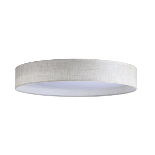 Plafón Tejido LED Mera 40 cm / Lino Tostado – vista principal · Ref. 12192