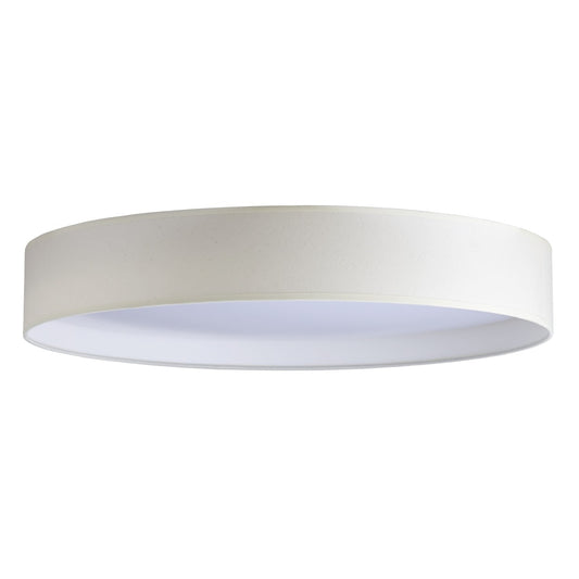 Plafón Tejido LED Mera 50 cm / Cotón Crudo – vista principal · Ref. 12199