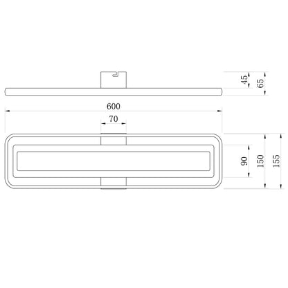 Plafón Moderno LED Volano Blanco – vista 2 · Ref. 11982