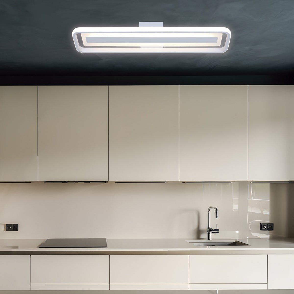 Plafón Moderno LED Volano Blanco – vista 3 · Ref. 11982