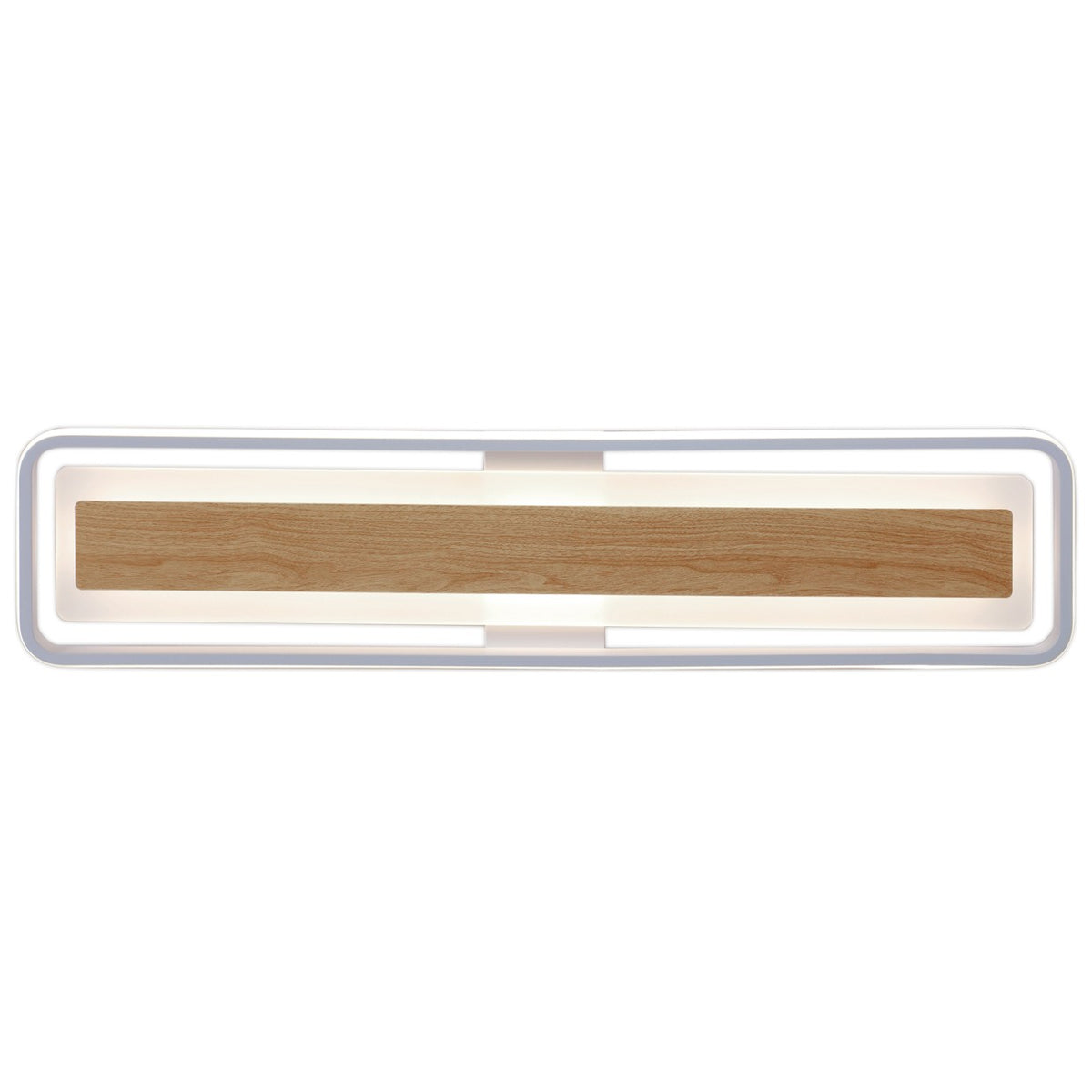 Plafón Moderno LED Volano Blanco / Madera – vista principal · Ref. 11985