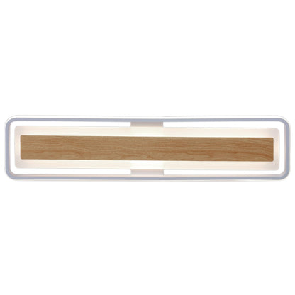 Plafón Moderno LED Volano Blanco / Madera – vista principal · Ref. 11985