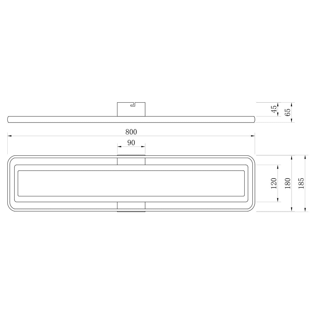Plafón Moderno LED Volano Blanco / Madera – vista 3 · Ref. 11985