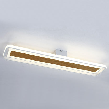 Plafón Moderno LED Volano Blanco / Madera – vista 6 · Ref. 11985