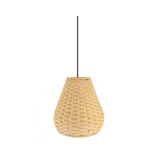 Lámpara Colgante de Bambú Alente 37 cm Negro y Natural Fabrilamp - vista principal | Fabrilamp / Abrila · Ref. 223093786