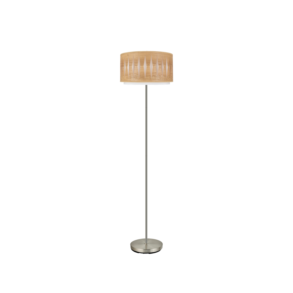 Lámpara de Pie Alexandra 162 cm Doble Pantalla Calada Fabrilamp