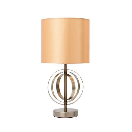 Lámpara de Sobremesa Alfena 46 cm Círculos Bronce Fabrilamp - vista principal | Fabrilamp / Abrila · Ref. 123270112