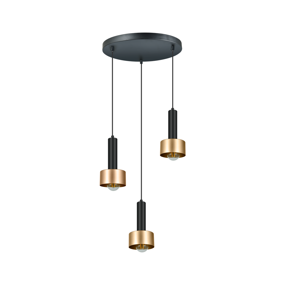 Lámpara Moderna Allende Negro / Oro – vista principal · Ref. 153883016