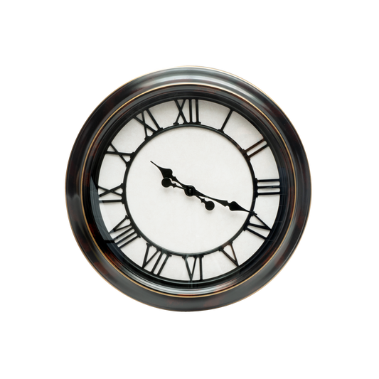 Reloj de Pared Almita 60 cm Negro Rústico Retro Fabrilamp - vista principal | Fabrilamp / Abrila · Ref. 192610027