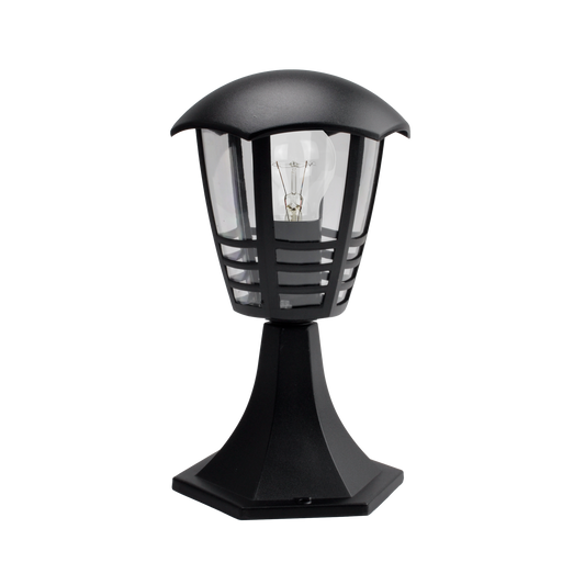 Lámpara Sobremuro Exterior Alnilan 1xE27 Negro 30 cm Fabrilamp - vista principal | Fabrilamp / Abrila · Ref. 150271009
