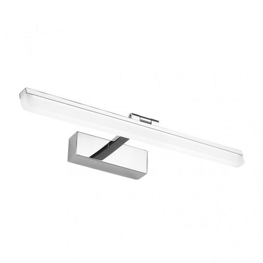 Aplique Greco Cromo 12W de Fabrilamp, vista frontal. Iluminación moderna para interiores.