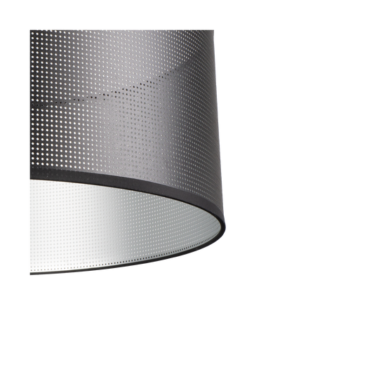 Lámpara de Sobremesa Anastasia 60 cm Pantalla Perforada Negro y Plata Fabrilamp - vista principal | Fabrilamp / Abrila · Ref. 190171109
