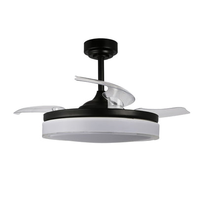 Elegante ventilador negro ideal para el salón