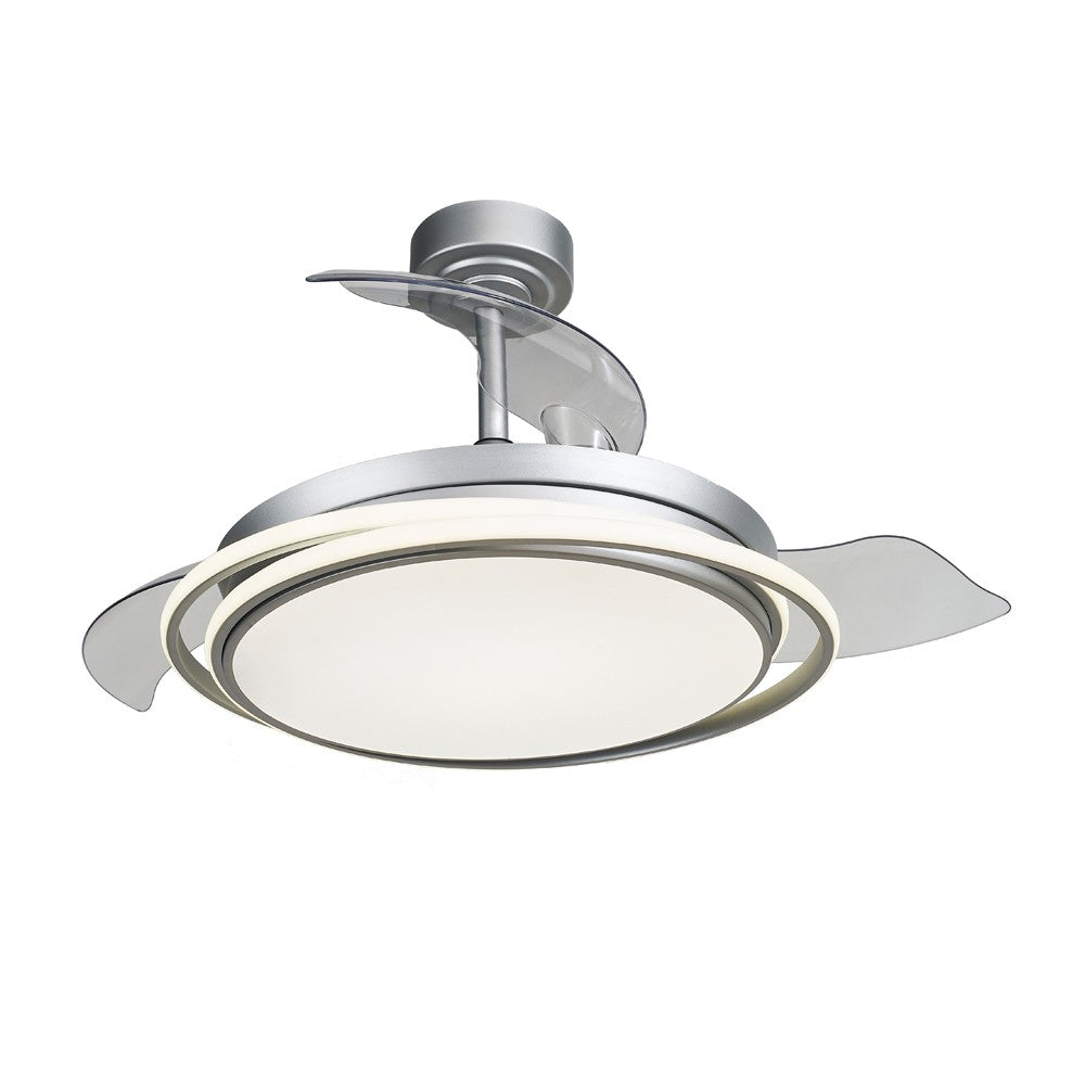Ventilador Techo LED Antila Plata CristalRecord 85-405-40-281