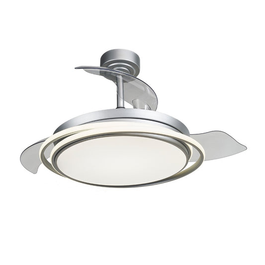 Ventilador Techo LED Antila Plata CristalRecord 85-405-40-281