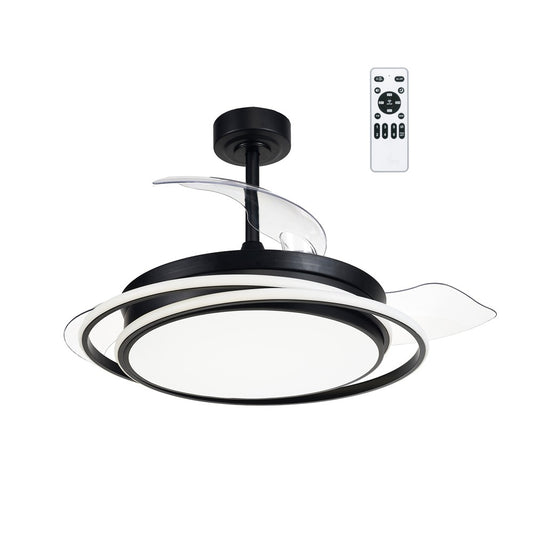 Ventilador LED Antila Negro CristalRecord 85-405-40-180
