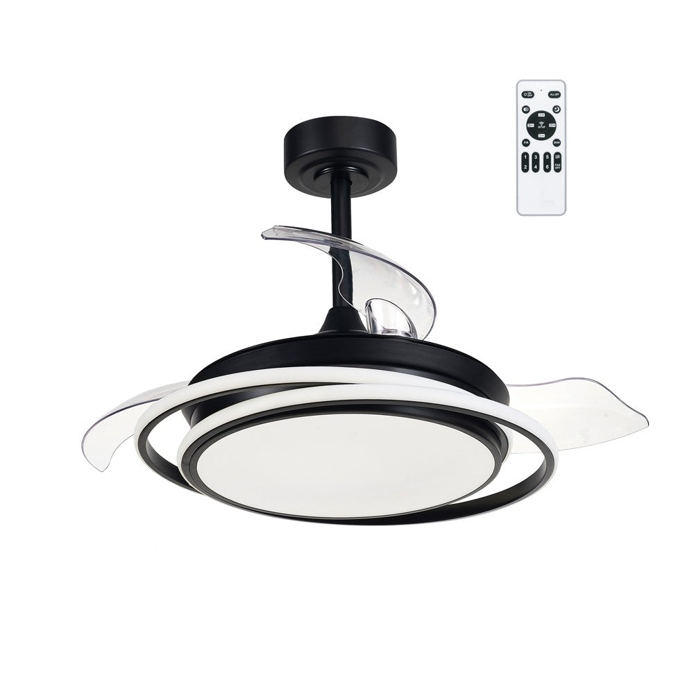 Antila Mini Ventilador de Techo LED CristalRecord 85-402-40-180