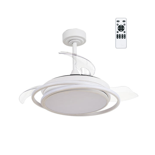 Ventilador Techo LED Antila Mini Blanco CristalRecord 85-402-40-100