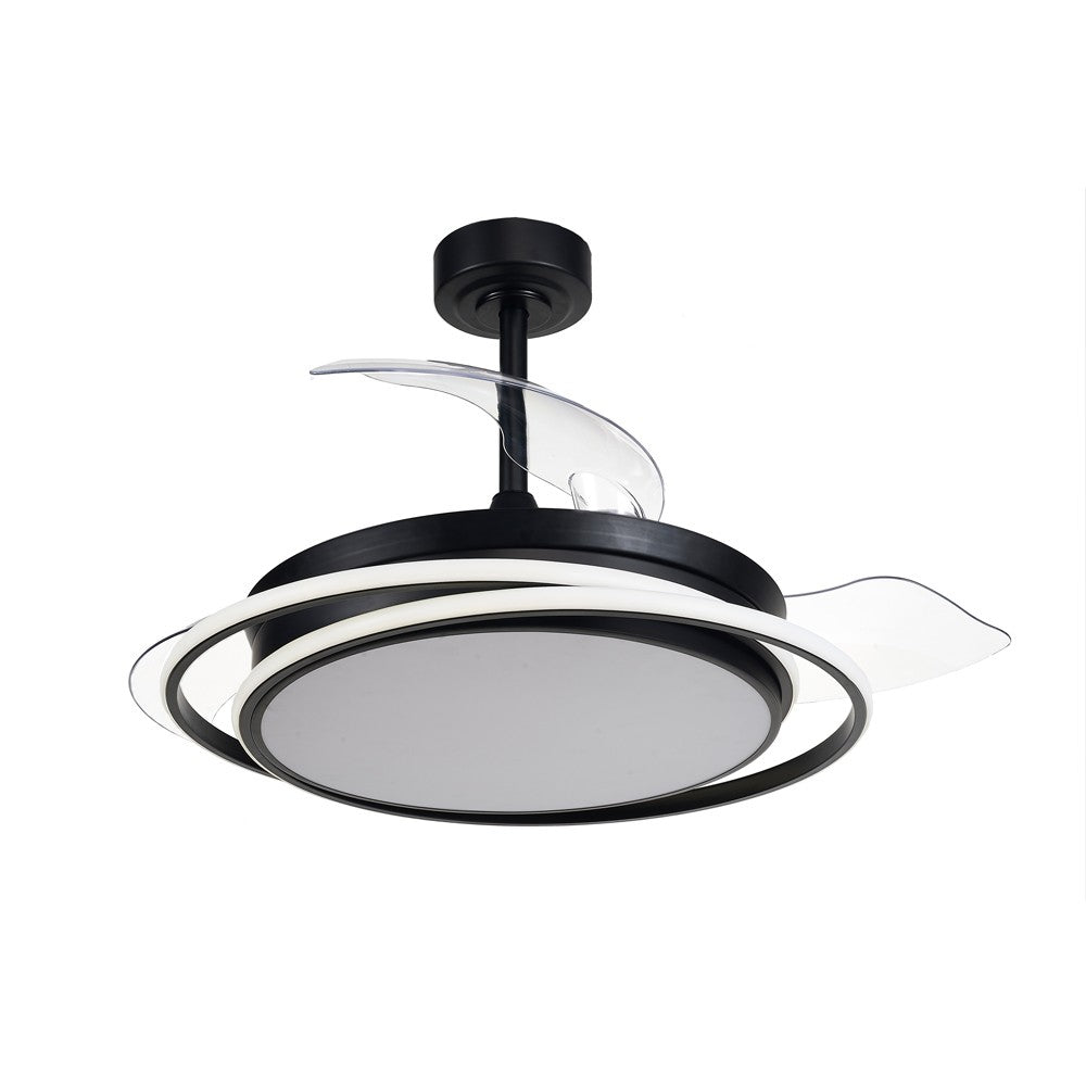Ventilador de Techo Negro – vista 2 · Ref. 85-405-40-180