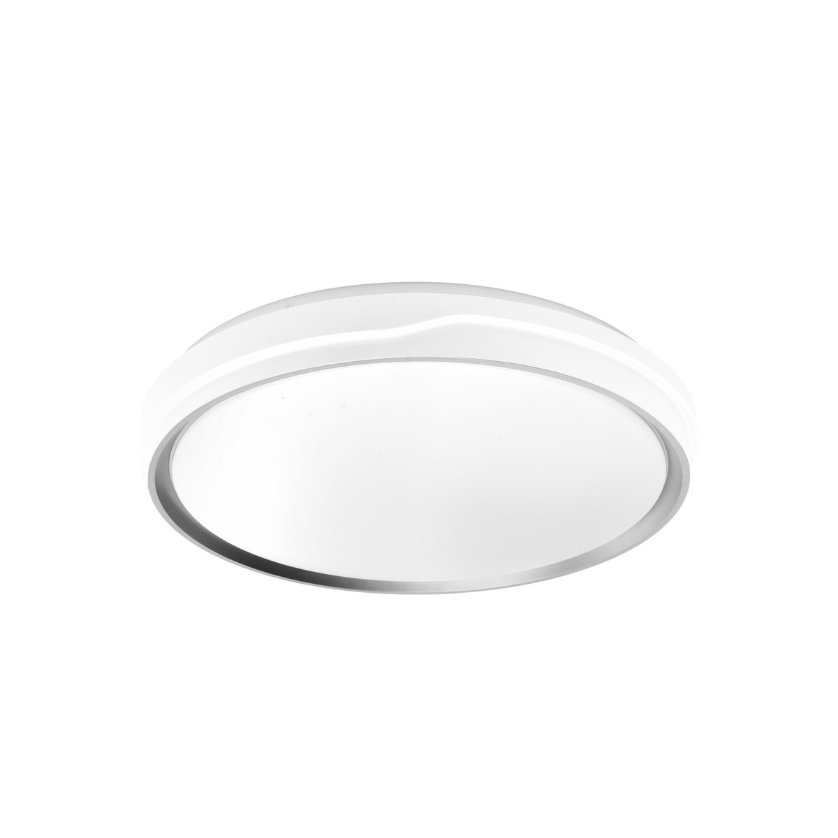 Plafón Moderno LED Anuar Blanco / Plata – vista principal · Ref. 218685074