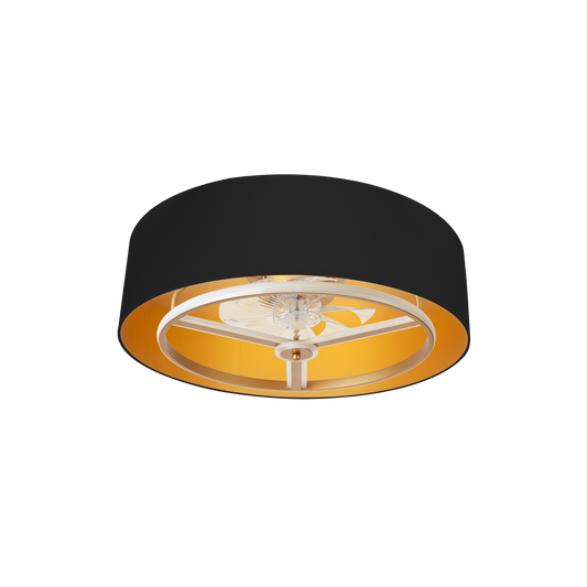 Ventilador de Techo con Luz Anuska 70 cm Negro y Oro Fabrilamp - vista principal | Fabrilamp / Abrila · Ref. 188691716