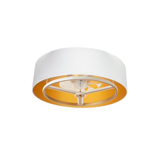 Ventilador de Techo con Luz Anuska 70 cm Blanco y Oro Fabrilamp - vista principal | Fabrilamp / Abrila · Ref. 188691775