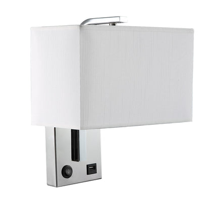 Aplique Agatha con USB Fabrilamp / Abrila 174761020 para dormitorio