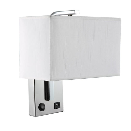Aplique Agatha con USB Fabrilamp / Abrila 174761020 para dormitorio