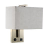 Aplique Agatha con USB Fabrilamp / Abrila 174761014 para dormitorio