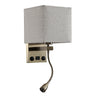 Aplique Lector LED USB Stephen Cuero y Beige Fabrilamp / Abrila 174661114