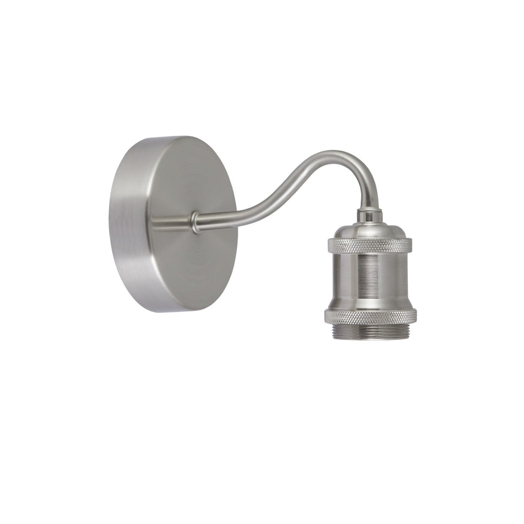 Aplique Elkan AJP/Alemar 60172 - Medidas: [Insertar medidas aquí, ej: Ancho 15cm, Alto 20cm, Fondo 10cm].  Níquel satinado. Luzguru.com
