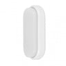 Aplique exterior Yucatán Oval Blanco 12W IP65 de Fabrilamp, diseño moderno y resistente a la intemperie.
