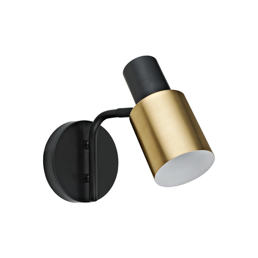 Aplique de pared AJP / Alemar Maena 11110 - Negro y Latón - luzguru.com