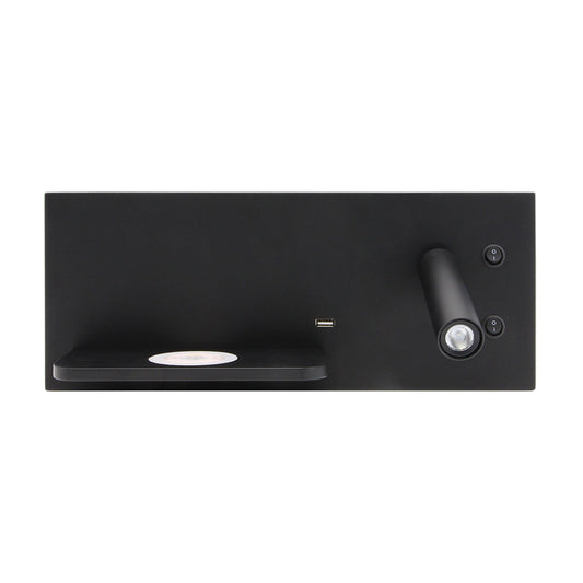 Aplique LED Velazquez con USB y QI Fabrilamp / Abrila 17136DE09