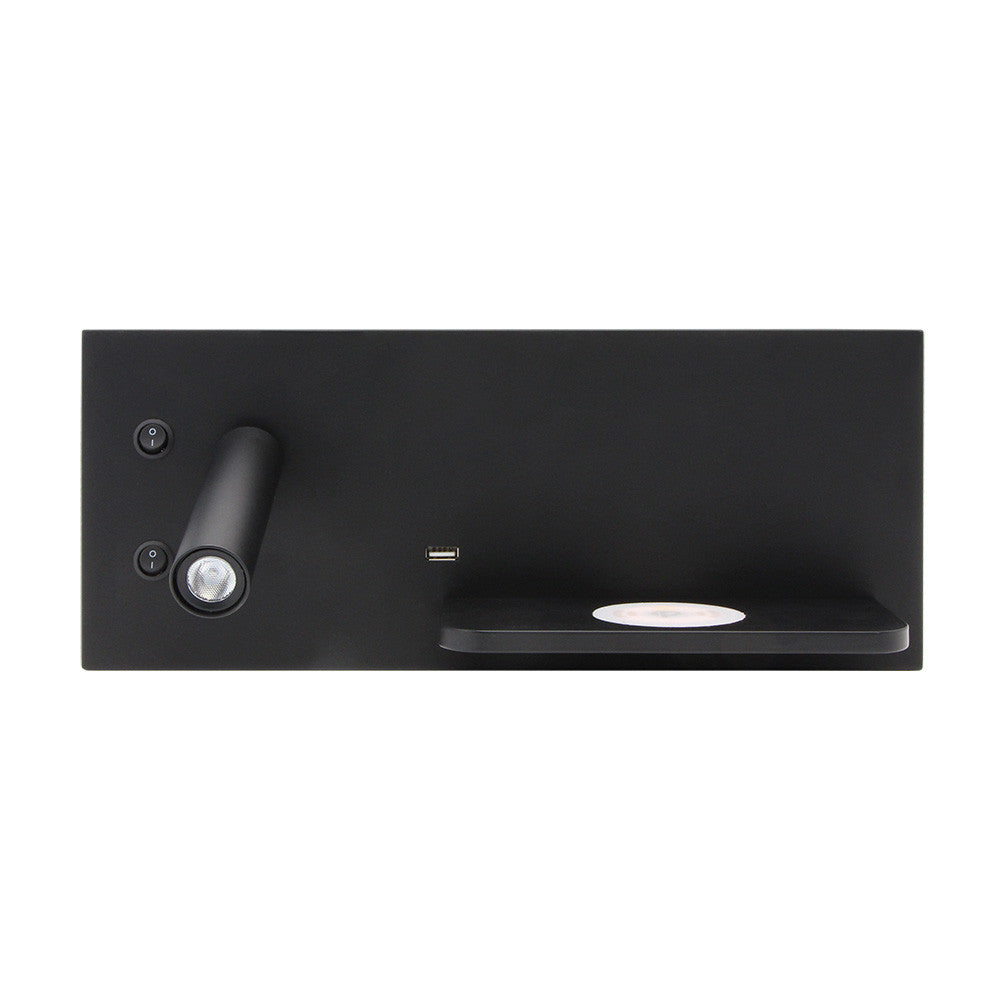 Aplique LED Velazquez con USB y QI Fabrilamp / Abrila 17136IZ09