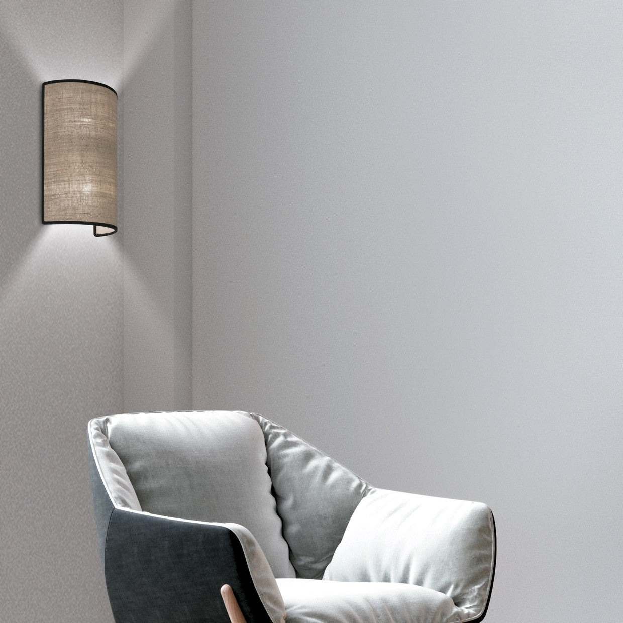 Aplique de pared Dafne marrón AJP/Alemar (Ref. 60184) - Medidas.  Luzguru.com
