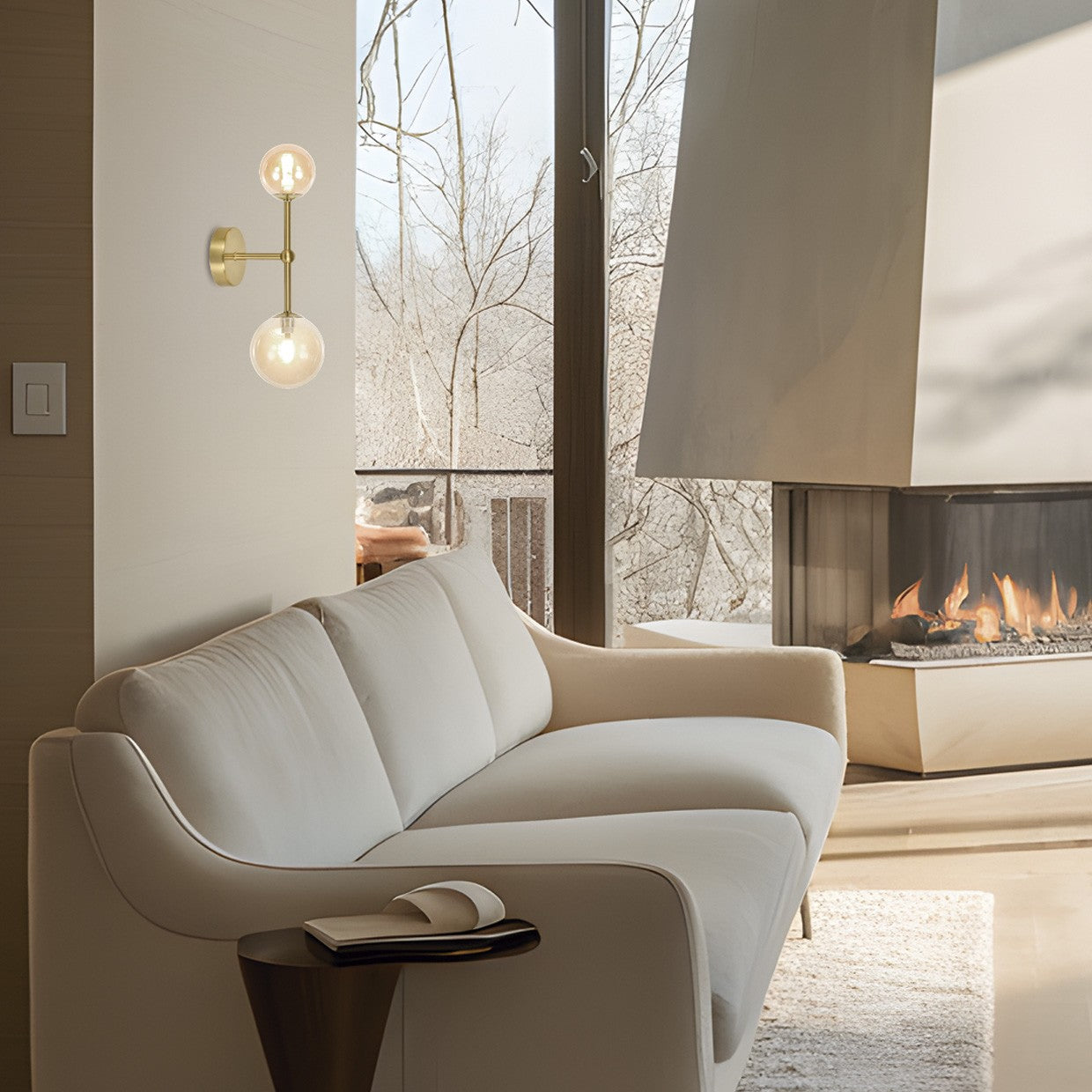 Aplique de pared Galaxia Latón Ámbar AJP/Alemar (Ref. 11573) - Medidas: [inserta medidas aquí] - luzguru.com
