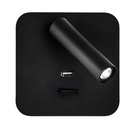 Aplique LED Giotto Fabrilamp / Abrila con USB y Orientable - 171561C09