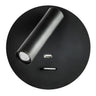 Aplique LED Giotto Fabrilamp / Abrila con USB y Foco Orientable - 171561R09
