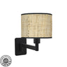 Aplique abatible Moda Fabrilamp / Abrila con cañizo oscuro, ref. 212461079