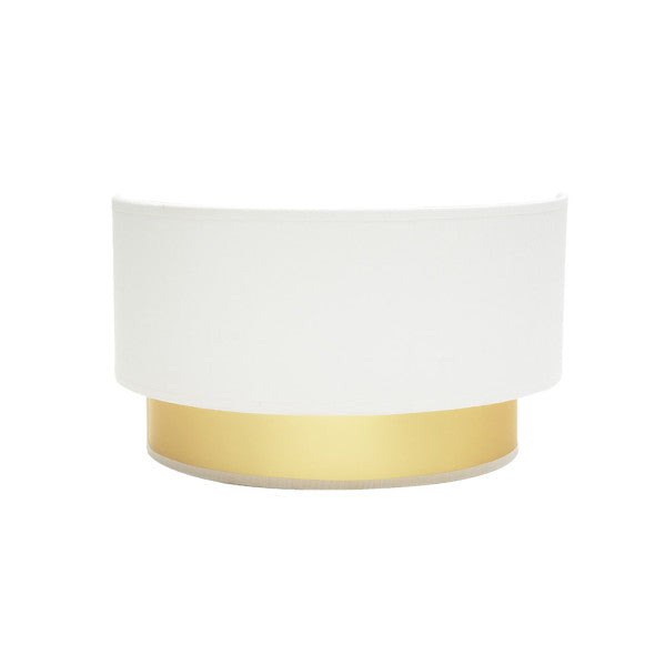 Aplique Anuska Blanco/Oro, vista frontal, Fabrilamp, luzguru.com